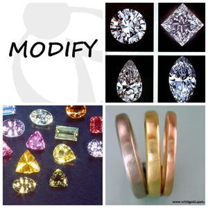Modify diamonds, gemstones and metal quality