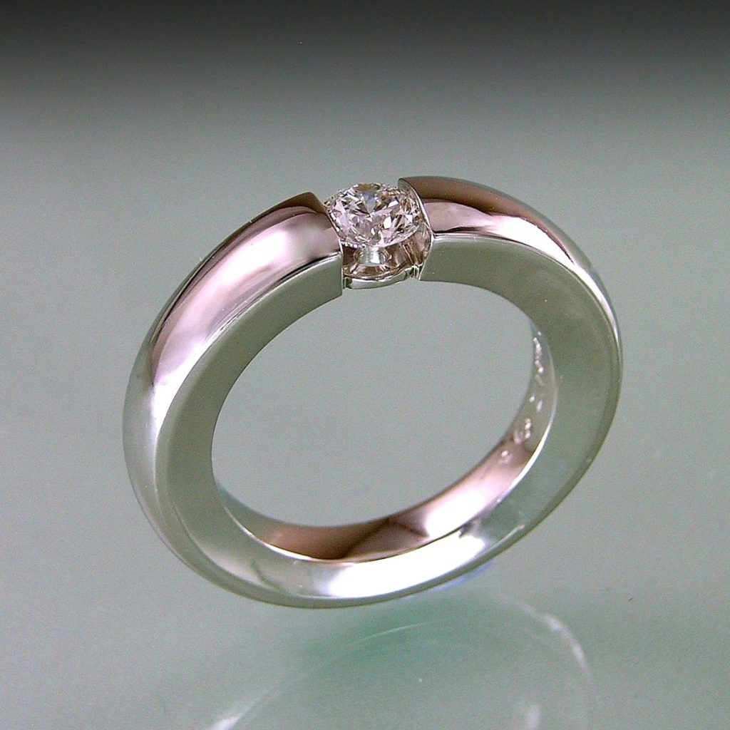 TENSION Set Diamond Ring