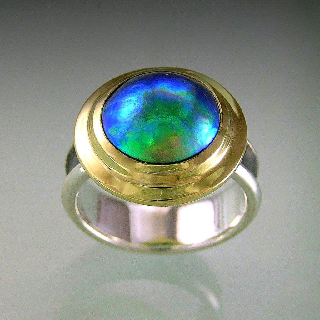 TURTLE Blue Pearl Ring