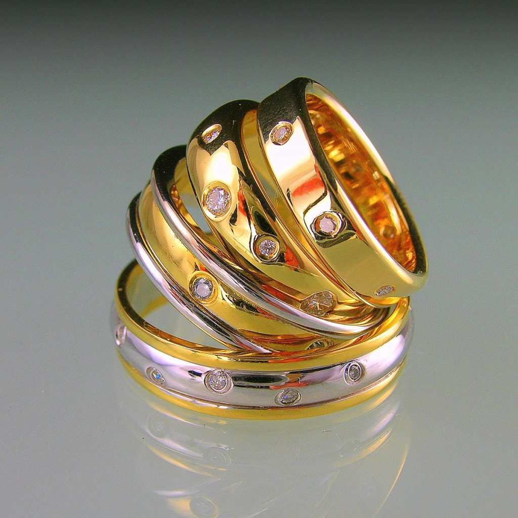 Gold & Diamond Partner Rings