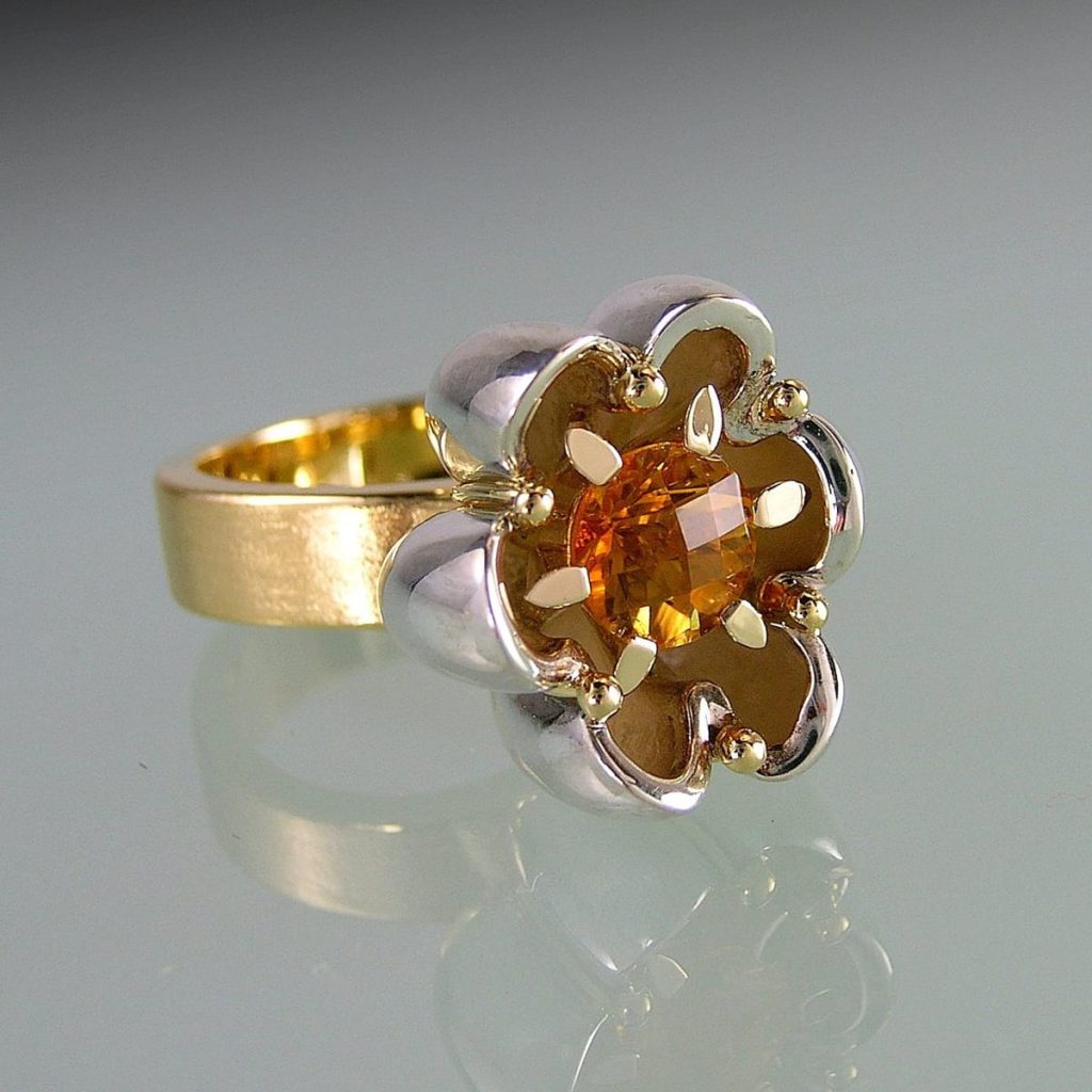 SPRING PETAL Citrine Ring