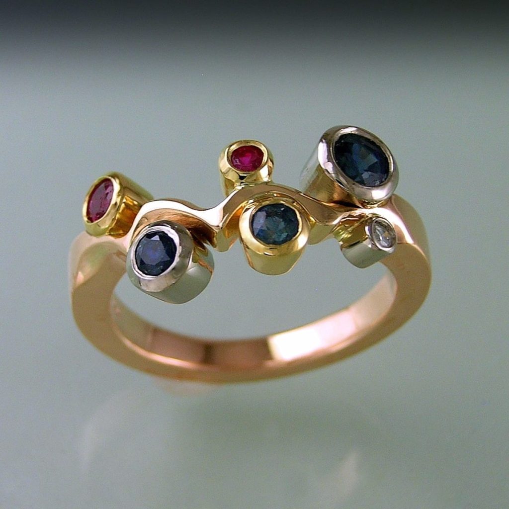 RIVER Multi Gemstone Ring